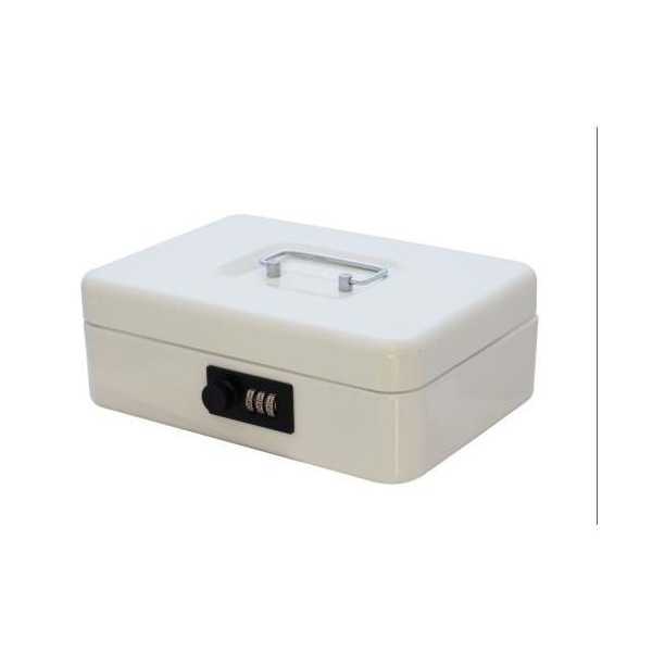 Caja Caudales Combinación Lock Blanca 25X18X9CM [LOTE DE 2 Unidades] BTV