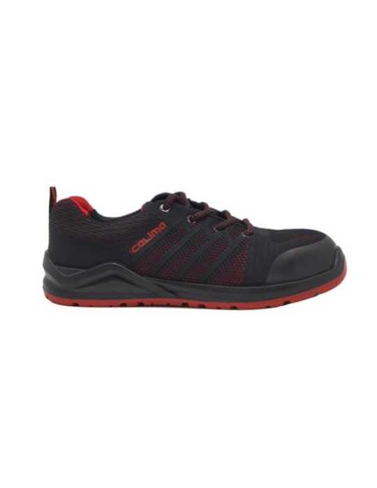 Zapato Seguridad S1P Ci SRC Fiji Negro/Rojo Talla 43 CALIMA