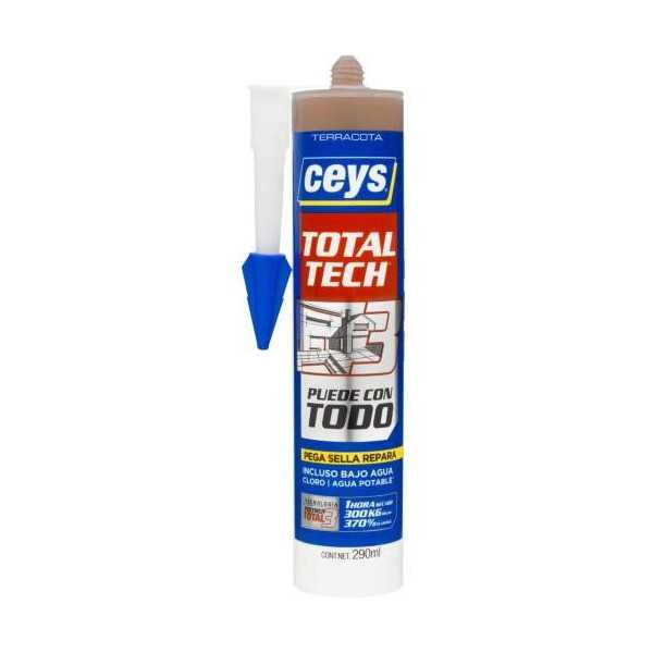 Total Tech Terracota Cartucho 290ML 507223 [LOTE DE 4 Unidades] CEYS