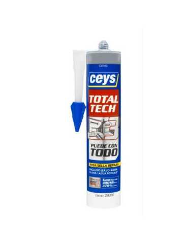 Total Tech Gris Cartucho 290 ml 507220 [LOTE DE 4 Unidades] CEYS