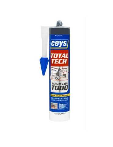 Total Tech Negro Cartucho 290 ml 507221 [LOTE DE 4 Unidades] CEYS