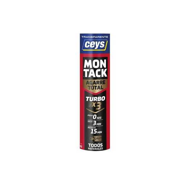Montack Turbo Transparente Cartucho 290ML [LOTE DE 4 Unidades] CEYS