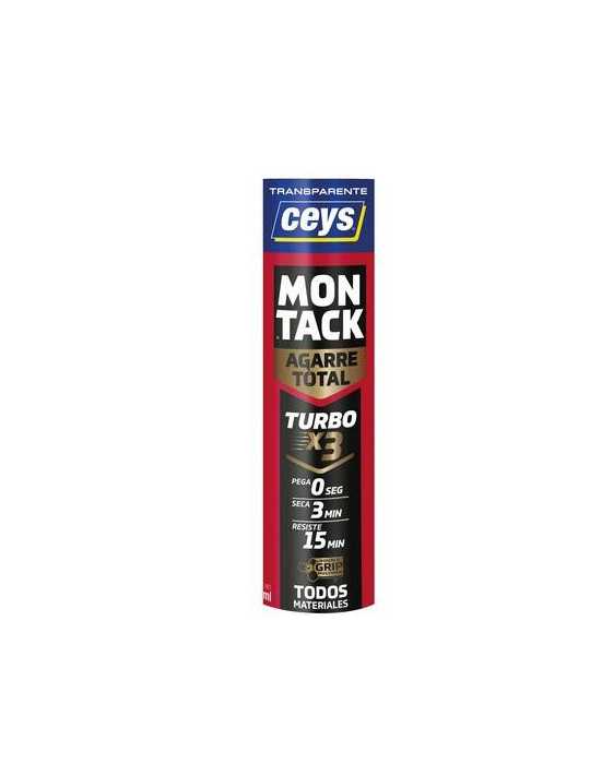 Montack Turbo Transparente Cartucho 290ML [LOTE DE 4 Unidades] CEYS