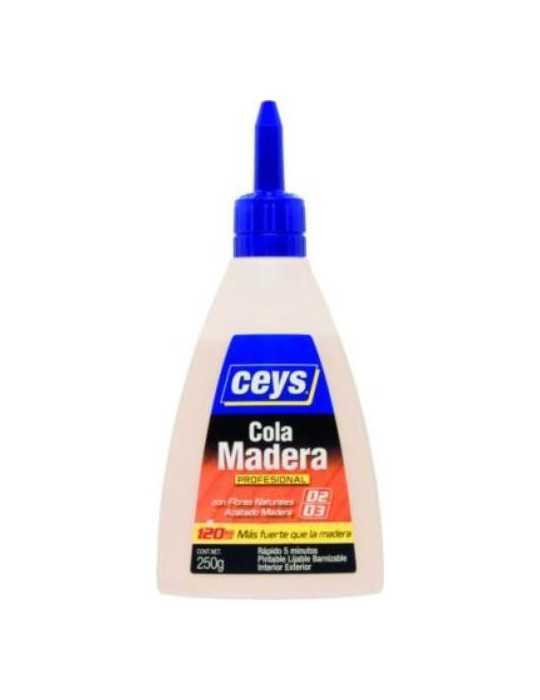 Cola Madera Profesional 250 gr D3 501618 [LOTE DE 6 Unidades] CEYS