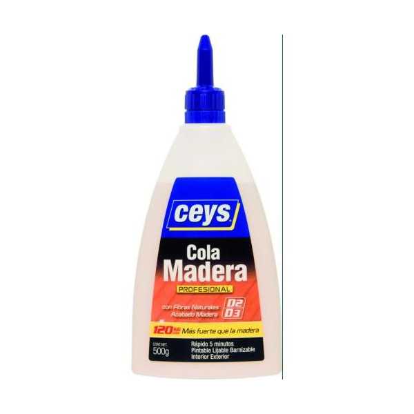 Cola Madera Profesional 500 gr D3 501619 [LOTE DE 4 Unidades] CEYS