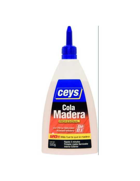 Cola Madera Profesional 500 gr D3 501619 [LOTE DE 4 Unidades] CEYS
