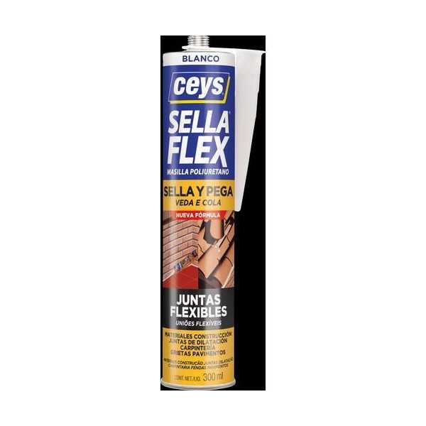 Masilla Poliuretano Sellaflex Blanco 300ML [LOTE DE 4 Unidades] CEYS