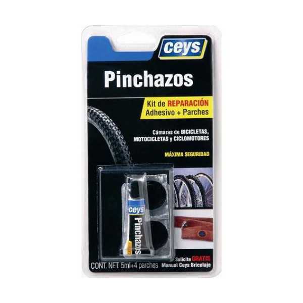 Reparador Pinchazos 5 ml + 4 Parches 505016 [LOTE DE 6 Unidades] CEYS