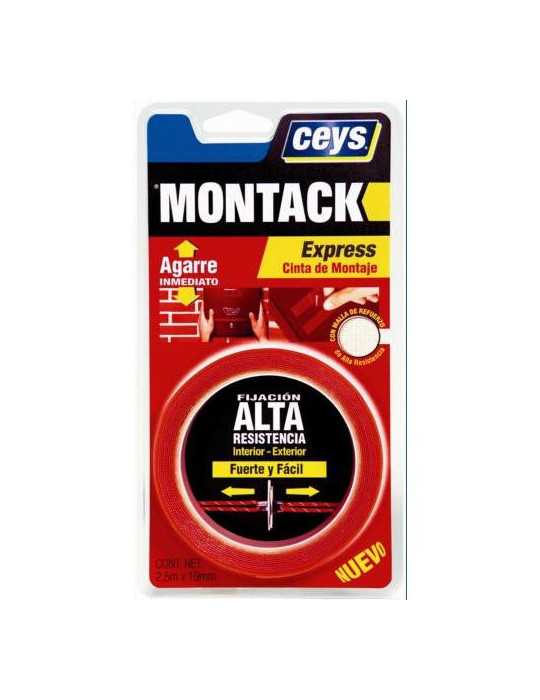 Montack Express Cinta 2,50 m X 19 mm 507240 [LOTE DE 4 Unidades] CEYS