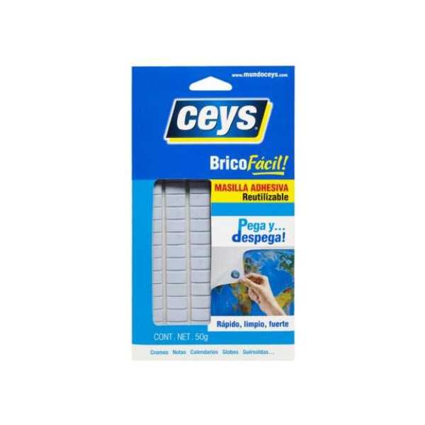 Masilla Adhesiva Reutilizable Pega/Despega 50 gr [LOTE DE 8 Unidades] CEYS