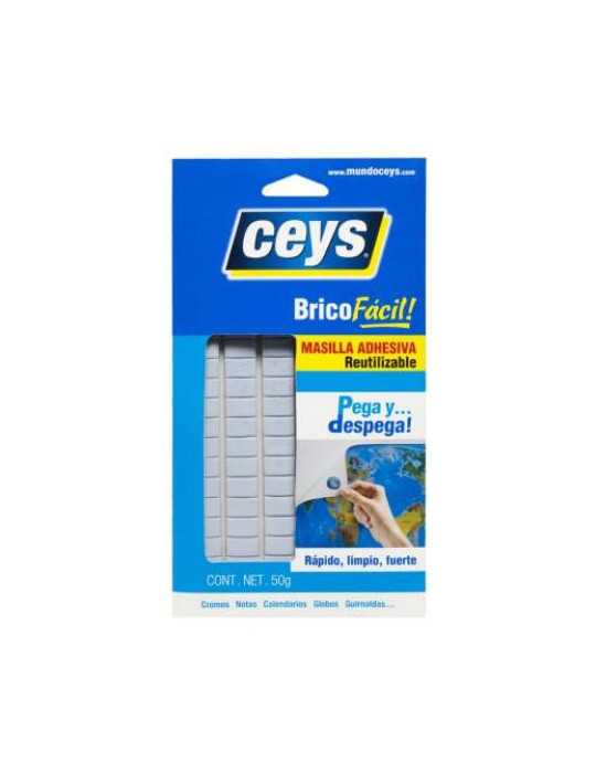 Masilla Adhesiva Reutilizable Pega/Despega 50 gr [LOTE DE 8 Unidades] CEYS