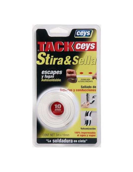 Estira & Sella 5 m X 19 mm Blanco 507702 [LOTE DE 4 Unidades] CEYS