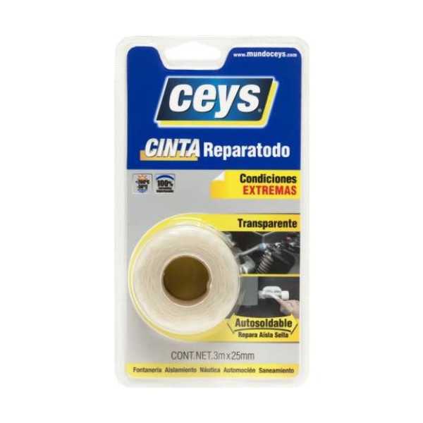 Cinta Reparatodo Transparente 3 m X 25 mm 507803 [LOTE DE 4 Unidades] CEYS