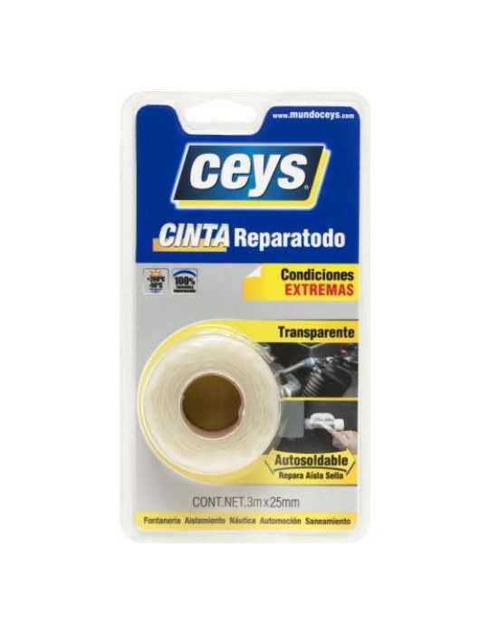 Cinta Reparatodo Transparente 3 m X 25 mm 507803 [LOTE DE 4 Unidades] CEYS