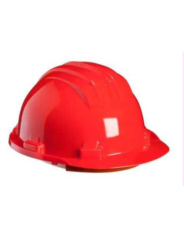 Casco Obra Homologado con SUDAD. 5-RS Rojo [LOTE DE 8 Unidades] CLIMAX