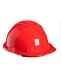 Casco Obra Homologado con SUDAD. 5-RS Rojo [LOTE DE 8 Unidades] CLIMAX