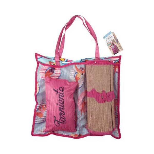 Set Bolsa con Esterilla y Cojin VO1452 [LOTE DE 4 Unidades] CMP PARIS