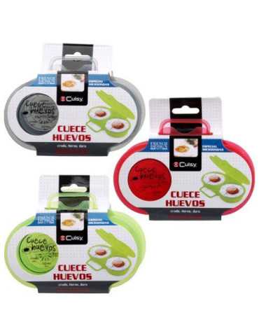 Set 2 Cuece Huevos Doble Micro Surtido KC2152 [LOTE DE 10 Unidades] CMP PARIS