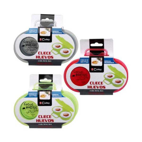 Set 2 Cuece Huevos Doble Micro Surtido KC2152 [LOTE DE 10 Unidades] CMP PARIS