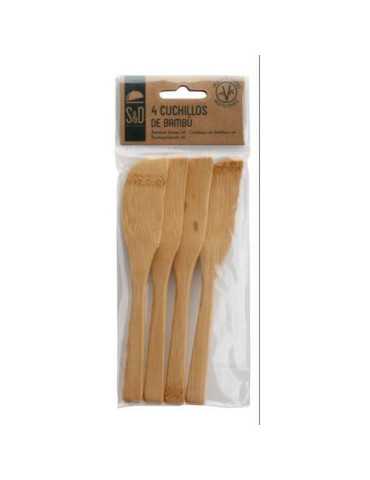 Set 4 Cuchillos Bambú KA3899 [LOTE DE 16 Unidades] CMP PARIS