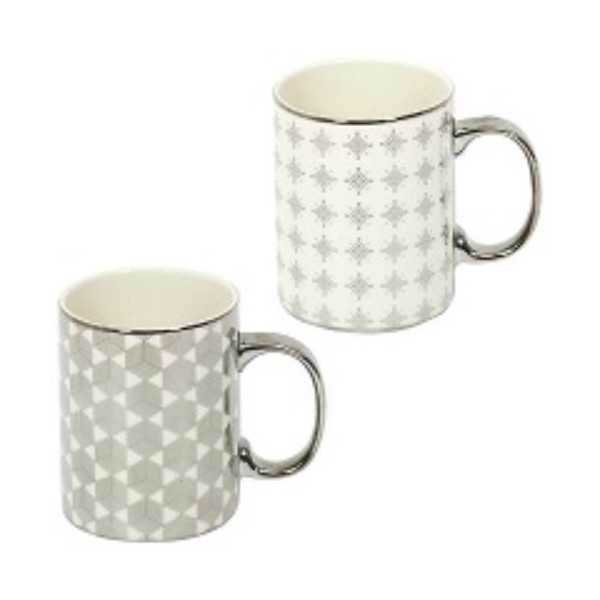 Mug 300 ml Silver Surtido KA5416 [LOTE DE 8 Unidades] CMP PARIS
