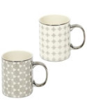 Mug 300 ml Silver Surtido KA5416 [LOTE DE 8 Unidades] CMP PARIS