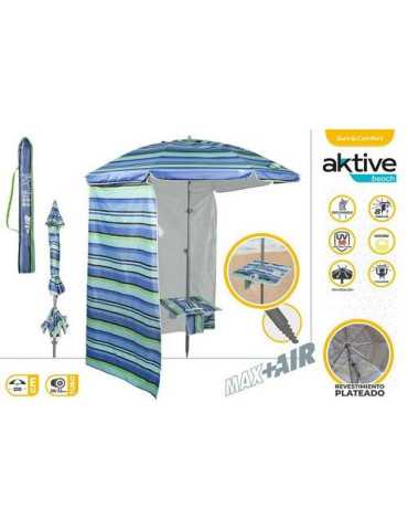 Sombrilla Playa Mesa Azul/Rayas 210CM 62332 COLOR BABY