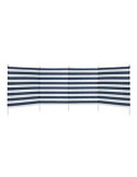 Paravientos Playa 3.2X1 m 4 Partes Rayas Azules [LOTE DE 2 Unidades] COLOR BABY