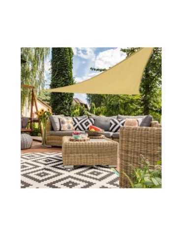 Toldo Sombreo Triangular Poliéster 360CM Crema [LOTE DE 2 Unidades] COLOR BABY