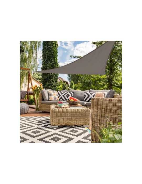 Toldo Sombreo Triangular Poliéster 360CM Antracita [LOTE DE 2 Unidades] COLOR BABY