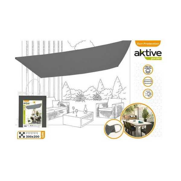 Toldo Sombreo Rectangular Poliéster 2X3M Antracit [LOTE DE 2 Unidades] COLOR BABY
