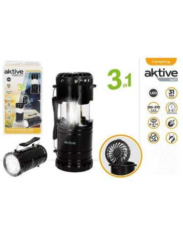 Farol Linterna Camping con Ventilador 3 en 1 63103 [LOTE DE 6 Unidades] COLOR BABY