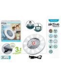 Lámpara LED Recargable con Ventilador y Cargador [LOTE DE 2 Unidades] COLOR BABY