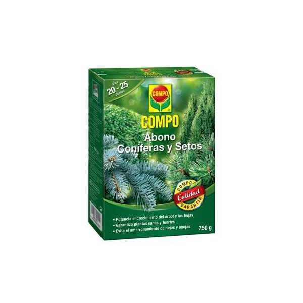Abono Coniferas y Setos 750GR 2655202011 [LOTE DE 4 Unidades] COMPO