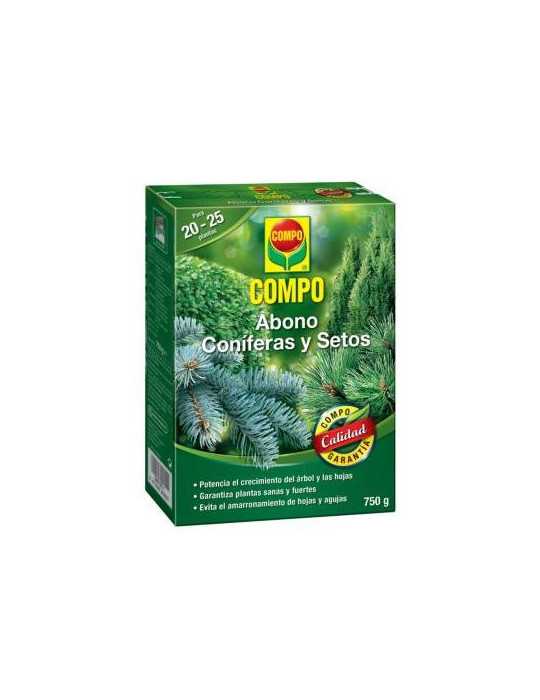 Abono Coniferas y Setos 750GR 2655202011 [LOTE DE 4 Unidades] COMPO