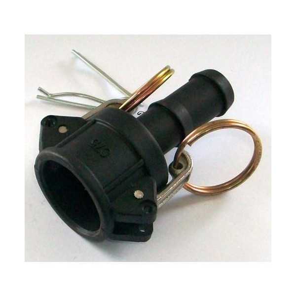 Conector Camlock Polipropileno 3/4 T-C [LOTE DE 12 Unidades] COPLASVA