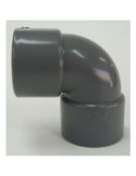 Enlace Codo 90 Hembra PVC Evacuación 50 mm [LOTE DE 34 Unidades] CREARPLAST