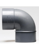 Enlace Codo 90 Macho Hembra PVC Evacuación 40 mm [LOTE DE 48 Unidades] CREARPLAST