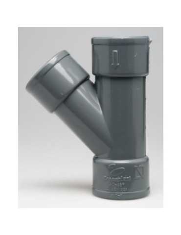 Enlace Derivacion 45 Hembra PVC Evacuación 40MM [LOTE DE 28 Unidades] CREARPLAST