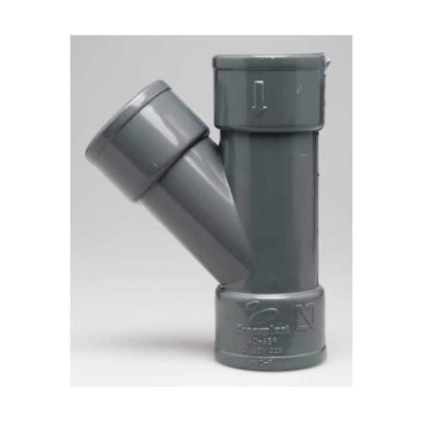 Enlace Derivacion 45 Hembra PVC Evacuación 50MM [LOTE DE 22 Unidades] CREARPLAST