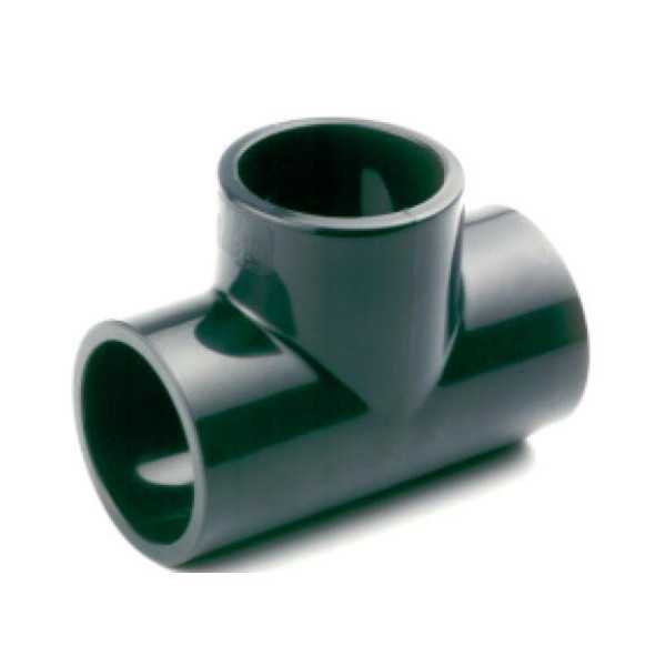 Enlace T Igual Hembra PVC Presión 32 mm [LOTE DE 28 Unidades] CREARPLAST