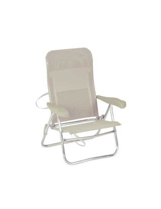 Silla de Playa AL-205-M-34 Gris Claro CRESPO