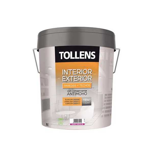 Pintura Plástica Interior Exterior Blanco 15L CROMOLOGY