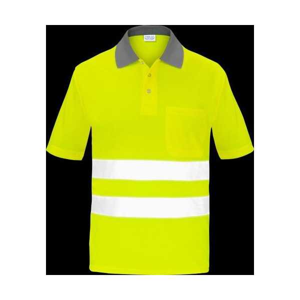 Polo Alta Visibilidad Manga Corta XXL [LOTE DE 4 Unidades] VESIN