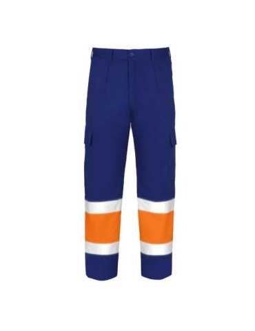 Pantalón Alta Visibilidad Tergal Naranja/Azul Talla 42 [LOTE DE 2 Unidades] VESIN