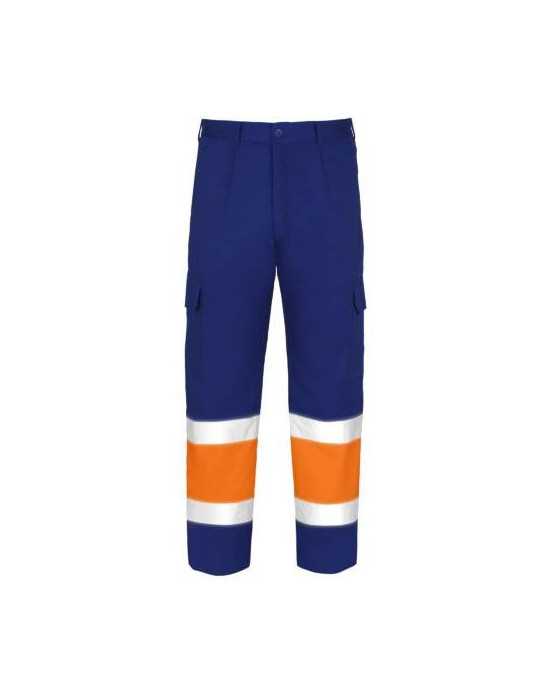 Pantalón Alta Visibilidad Tergal Naranja/Azul Talla 42 [LOTE DE 2 Unidades] VESIN