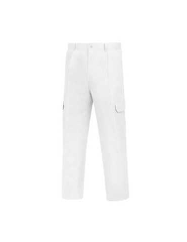 Pantalón con Goma Multibolsillos Tergal Blanco 50 [LOTE DE 4 Unidades] VESIN