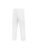 Pantalón con Goma Multibolsillos Tergal Blanco 58 [LOTE DE 4 Unidades] VESIN