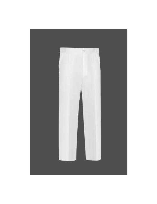 Pantalón Goma/Cremallera Blanco PSU92- 2 [LOTE DE 4 Unidades] VESIN