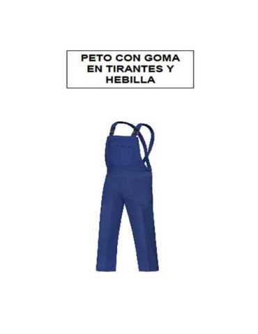 Peto Trabajo Tergal Azulina Tirantes y Hebilla 54 [LOTE DE 2 Unidades] VESIN